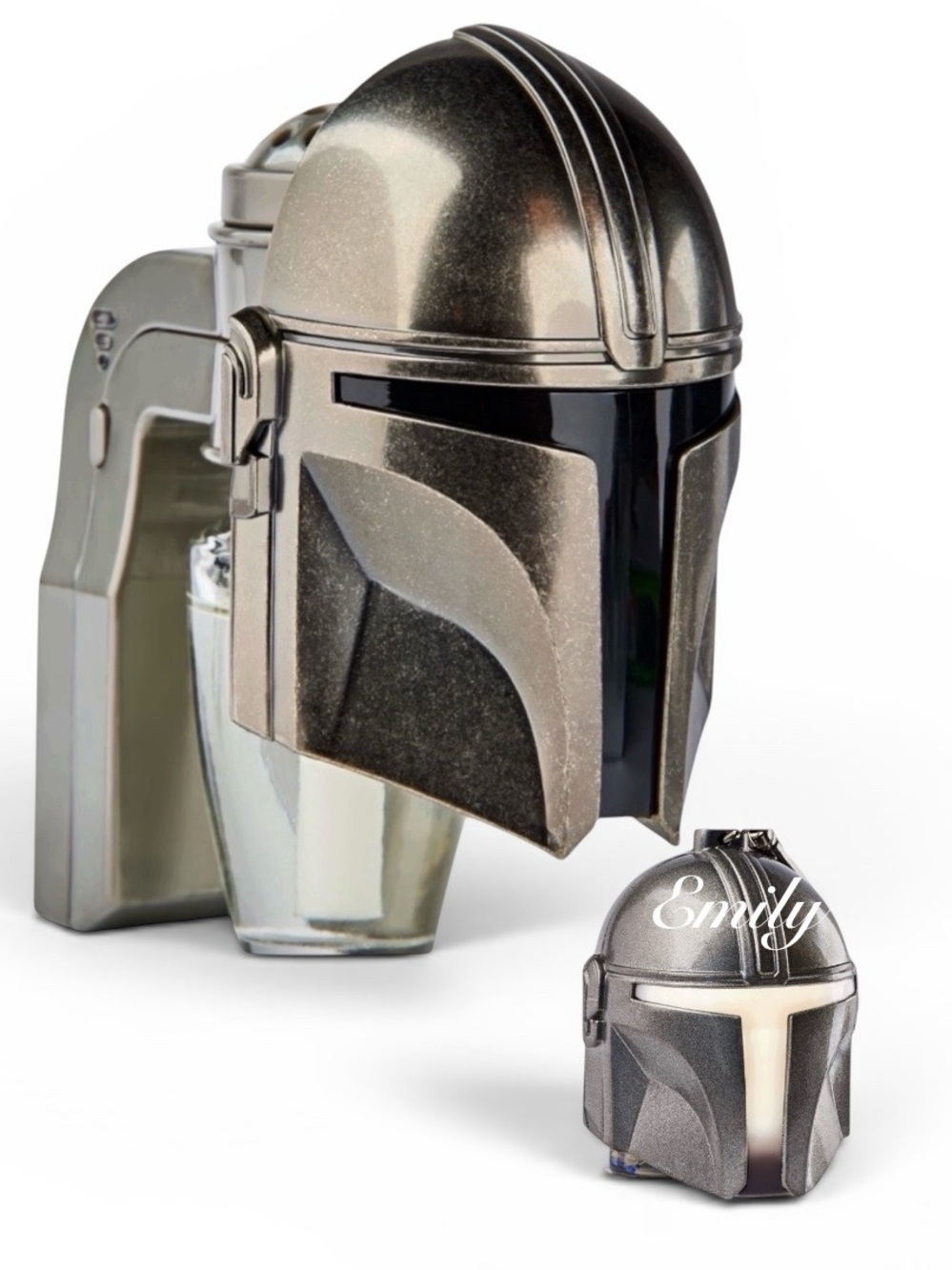 Bath Body Works Star Wars Mandalorian Helmet Wallflower Plug + PocketBac Holder